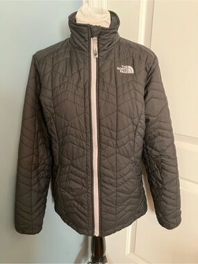 The North Face Kids Gray Quilted Puffer Jacket